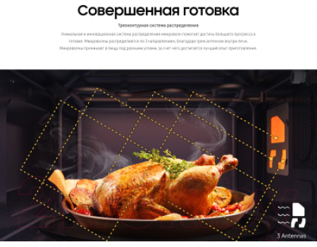 Микроволновая печь Samsung MG23T5018AW/BW