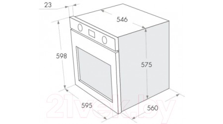 Газовый духовой шкаф Maunfeld MGOG 673S