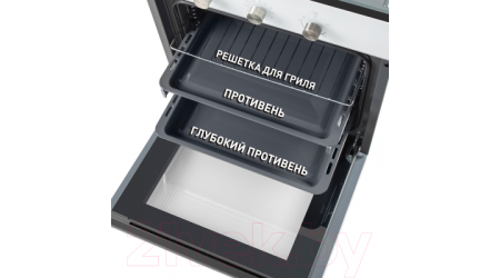 Газовый духовой шкаф Maunfeld MGOG 673W