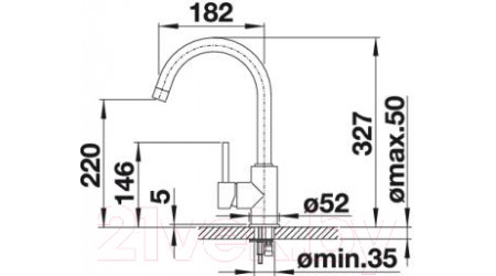 Смеситель Blanco Mida / 524201 