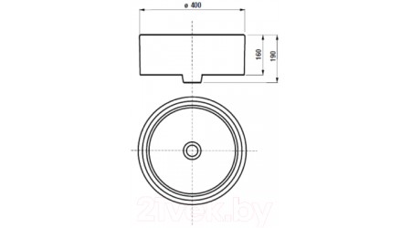 Умывальник Roca Mila 40x40 / 32700C000