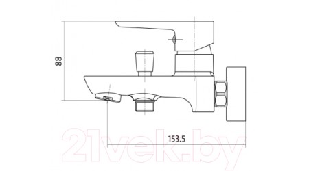 Смеситель Cersanit Mille S951-009 