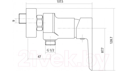 Смеситель Cersanit Mille S951-031 