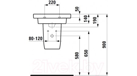 Полупьедестал Laufen Mimo 8195510440001