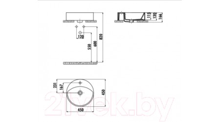 Умывальник Creavit Mina 45 MN145-00CB00E-0000