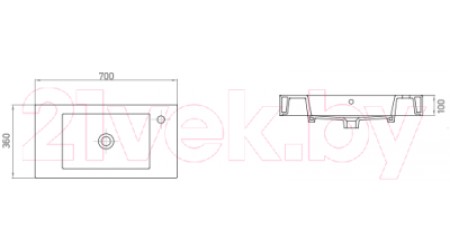 Умывальник Lapino Minos 4054