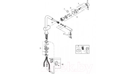 Смеситель GROHE Minta 30347000 