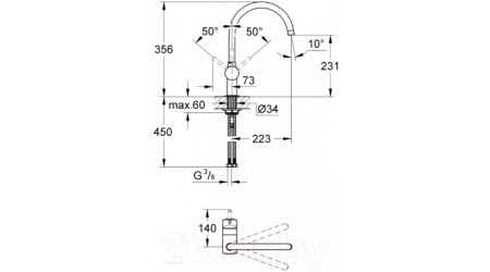 Смеситель GROHE Minta 32917KS0 