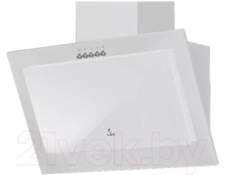 Вытяжка наклонная Lex Mio G 600 (белый)