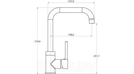 Смеситель Aquasanita Mirrus 5063 (мокко теплый) 