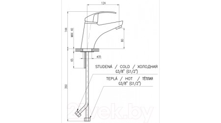 Смеситель Slezak RAV Mississippi MS026.5 