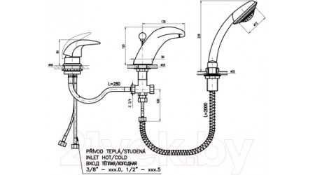 Смеситель Slezak RAV Mississippi MS071.5S 