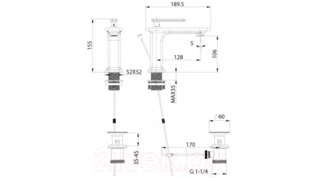 Смеситель LEMARK Mista LM6406WG 