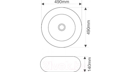 Умывальник Melana MLN-5004