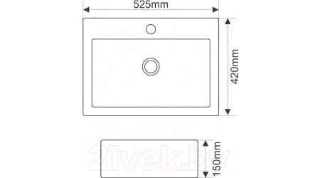 Умывальник Melana MLN-7033