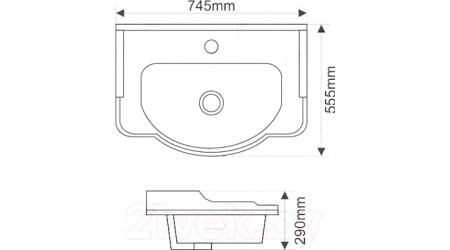 Умывальник Melana MLN-8070E