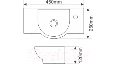 Умывальник Melana MLN-T4523B