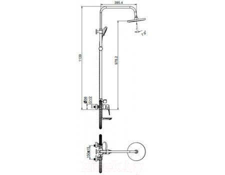 Душевая система Maxonor Pure Life MN2473 (хром)