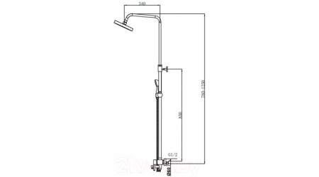 Душевая система Maxonor Pure Life MN2474