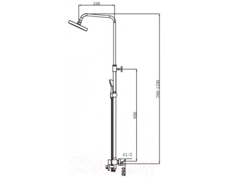 Душевая система Maxonor Pure Life MN2474