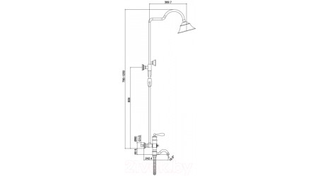 Душевая система Maxonor Pure Life MN2476-7 (черный)