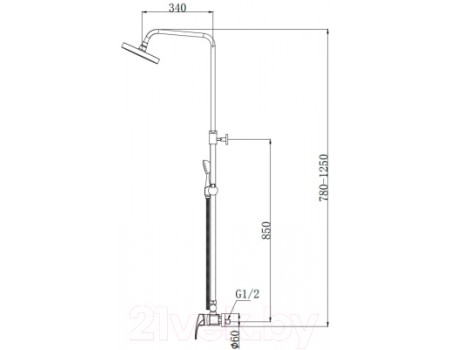Душевая система Maxonor Pure Life MN2477