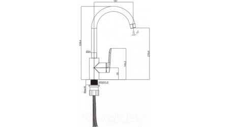 Смеситель Maxonor Pure Life MN4071-7 (черный) 
