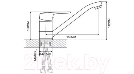 Смеситель Maxonor MN4204 (хром) 