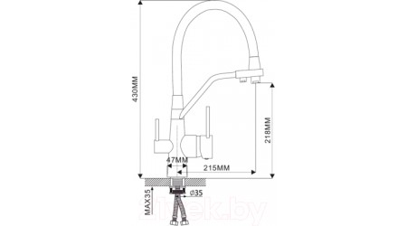 Смеситель Maxonor Pure Life MN4460-5 