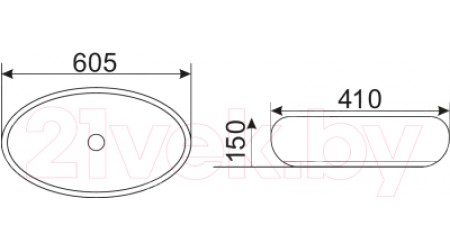 Умывальник CeramaLux MNC163