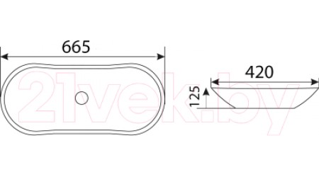 Умывальник CeramaLux MNC503