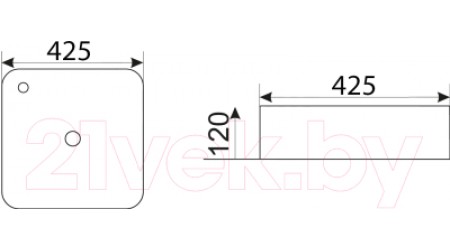 Умывальник CeramaLux MNC591