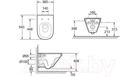 Унитаз подвесной с инсталляцией Jacob Delafon Modern Life E21773RU-00