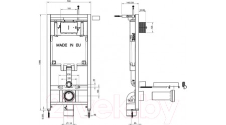 Унитаз подвесной с инсталляцией Jacob Delafon Modern Life E21773RU-00