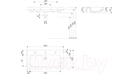 Умывальник Kolo Modo L31900900 (100x49)