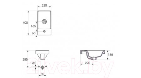 Умывальник Cersanit Moduo 40 (S-UM-MOD40/1)
