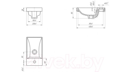 Умывальник Cersanit Moduo 40 (S-UM-MOD40/1)