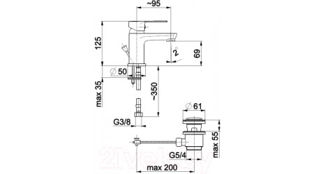 Смеситель Armatura Mohit 5912-815-00 