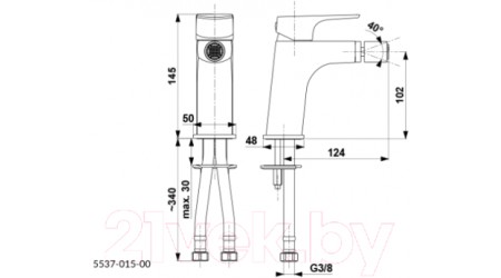 Смеситель Armatura Mokait 5537-015-00 
