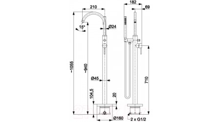 Смеситель Armatura Moza 5035-510-00 