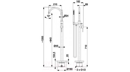 Смеситель Armatura Moza 5035-510-81 