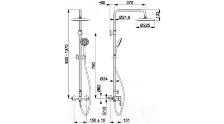 Душевая система Armatura Moza 5036-910-00