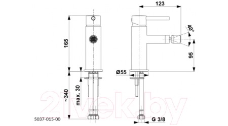Смеситель Armatura Moza 5037-015-00 