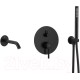 Душевой гарнитур Armatura Moza 5039-401-81 (черный)