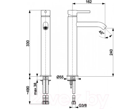 Смеситель Armatura Moza Gold 5032-612-31 