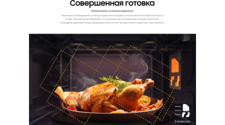 Микроволновая печь Samsung MS30T5018AG/BW