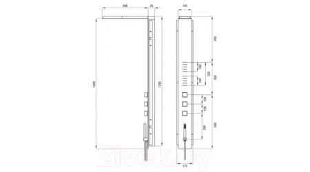 Душевая панель Deante Multibox NOO 051T