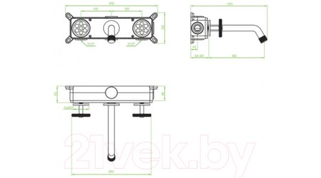 Смеситель Laveo Muro BAU722P 