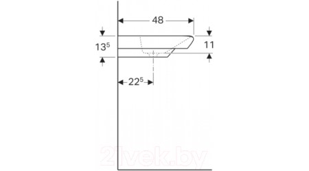 Умывальник Geberit MyDay 125465600
