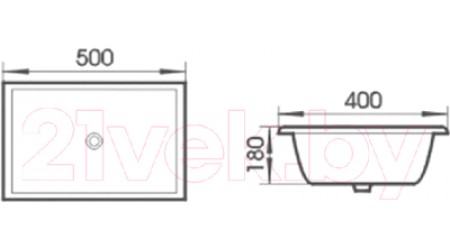 Умывальник CeramaLux N542A